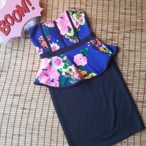 Strapless Flower Dress